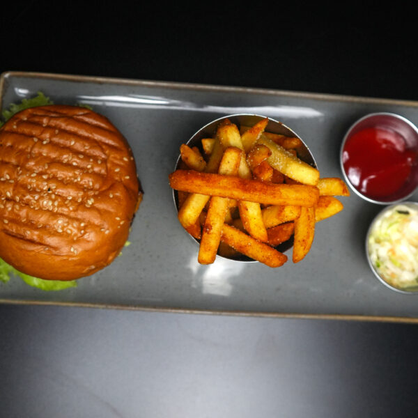 Crispy chicken burger